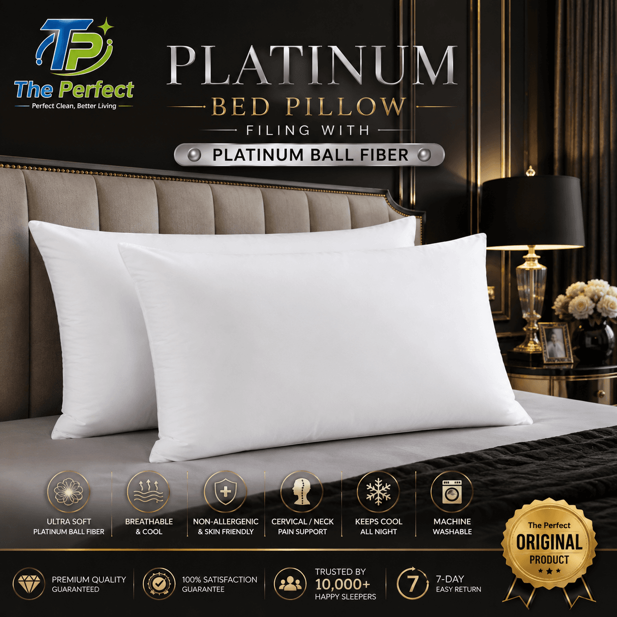Platinum Bed Pillow (Pack of 2)